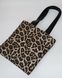 Леопардова сумка-шопер розмір M бежевого кольору 1151 фото 6